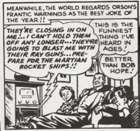 Welles is not believed. Click for larger image.